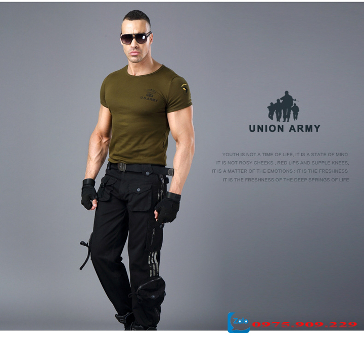Áo phông nam cộc tay thời trang lính Army ARM-817