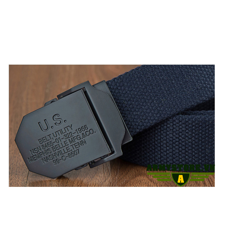 Dây Thắt Lưng Lính Mỹ cao cấp (Màu đen)  ARM-832